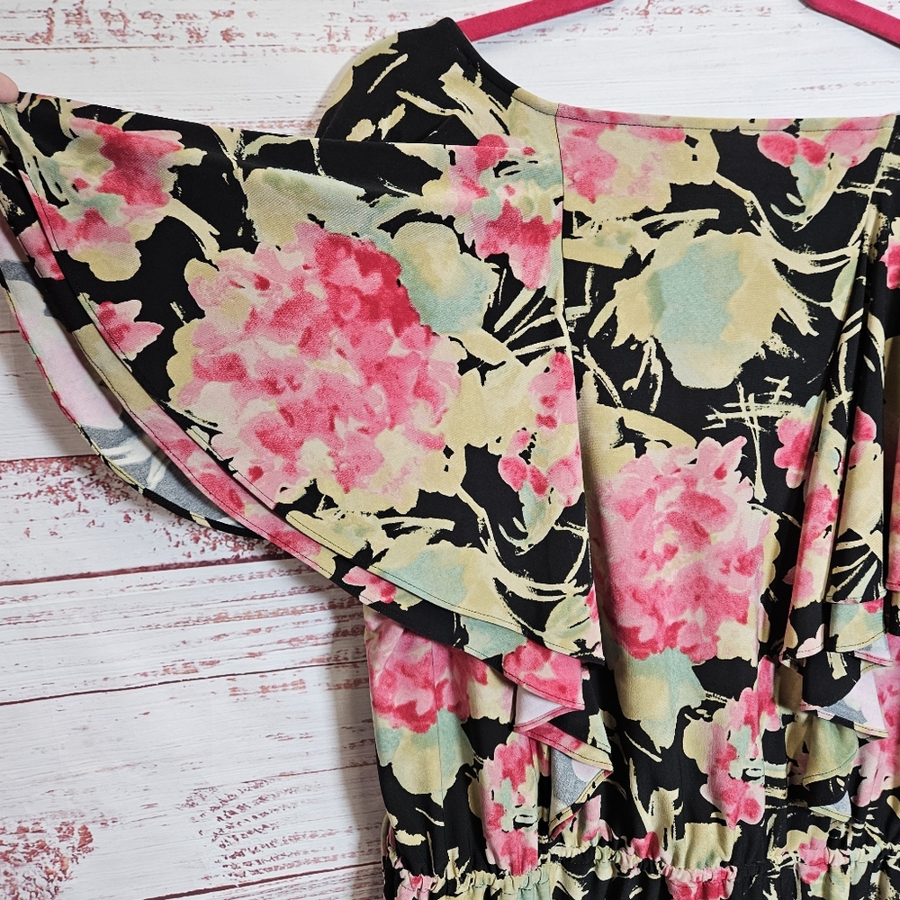 Lauren Ralph Lauren floral flutter sleeve blouse - Picture 14 of 15